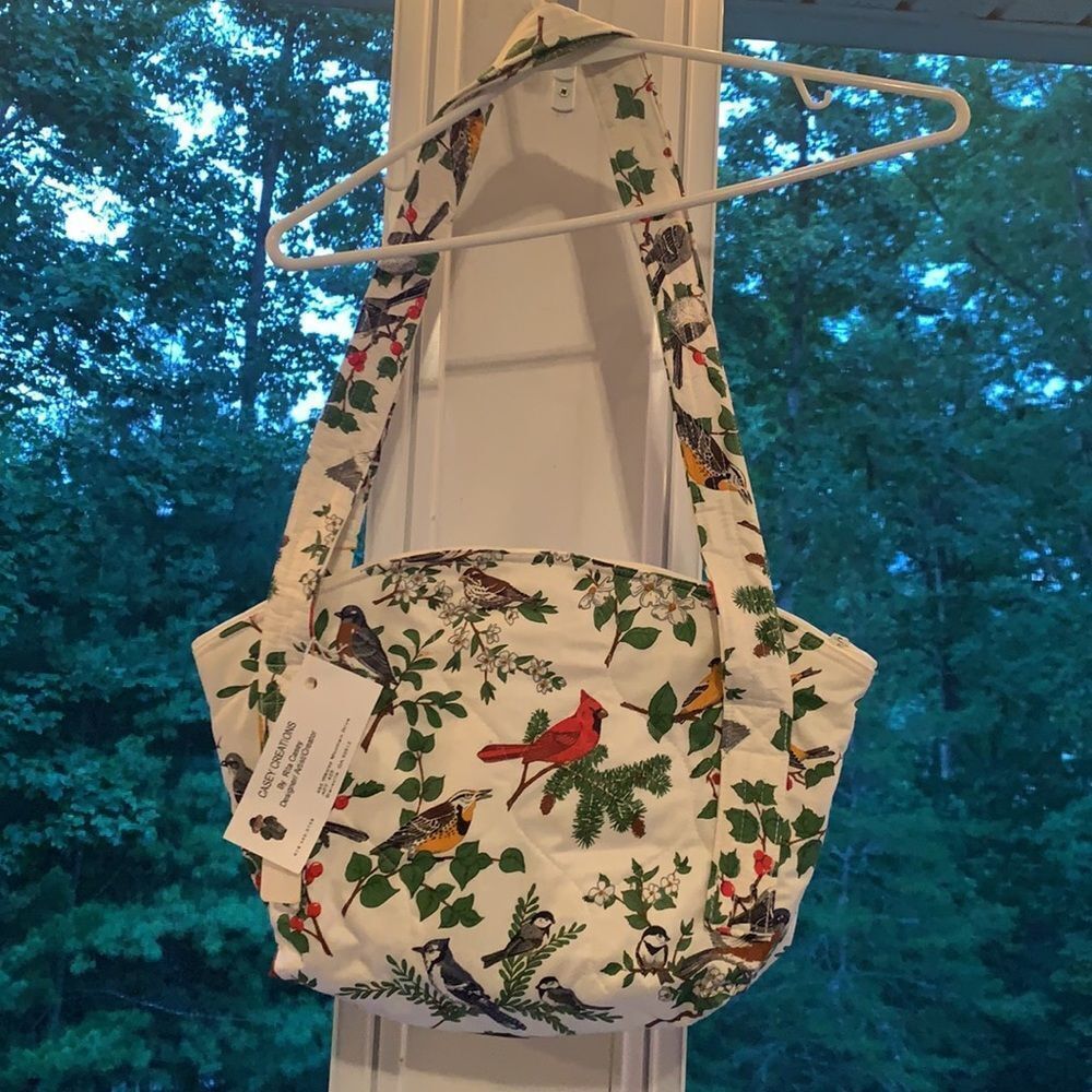 Handmade Cardinal Bird Purse Bag Coin‎ Change Purse New